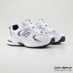 کفش اسپرت نیوبالانس زنانه سفید سفید دیمو استایل