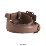 کمربند چرمی زنانه Loewe نسکافه ای & مسی