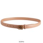 کمربند چرمی زنانه Loewe کرم & طلایی